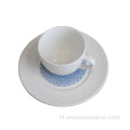 Hot Koop Luxe Emboss 18 stks Keramisch Porselein-servies